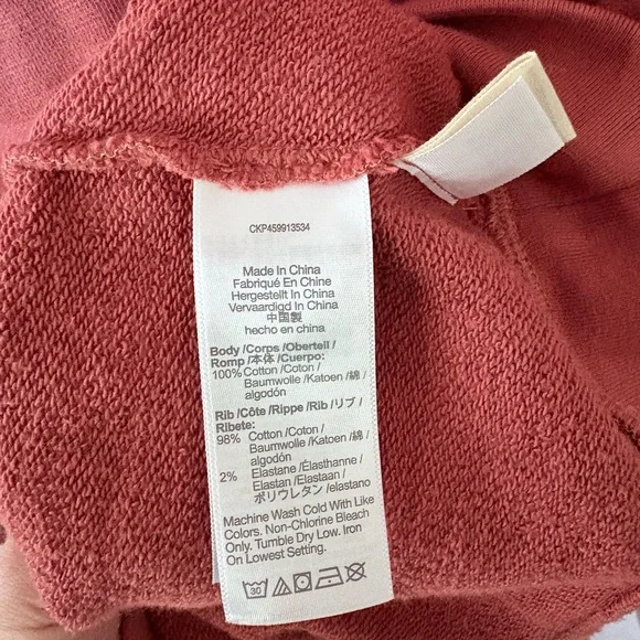 Madewell Rusty Red Crewneck Sweater Relaxed Fit - Picture 4 of 5